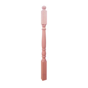 Gedraaide baluster klassiek beukenhout 130 cm (PT2) Gedraaide baluster klassiek beukenhout 130 cm (PT2)