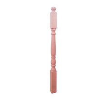 Gedraaide baluster klassiek beukenhout 130 cm (PT2)