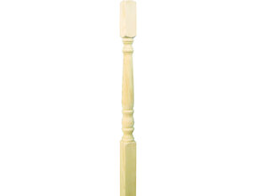Gedraaide baluster klassiek vurenhout 130 cm (PT3)