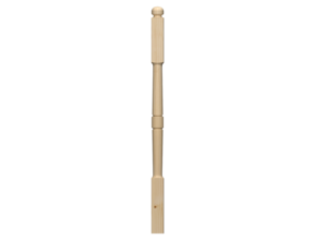 Gedraaide baluster modern vurenhout 133 cm (PT30)