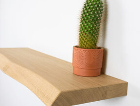 Maatwerk wandplank boomstam