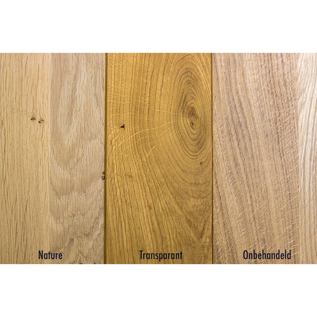 Zwevende wandplank eiken transparant geolied