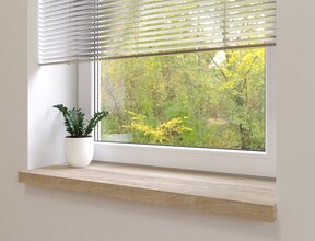 Maatwerk recht vensterbank zonder oortjes