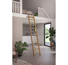 Bibliotheektrap nature eiken