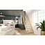 Cottage Large vaste trap recht vurenhout - 80 cm breed - 300 cm hoog