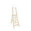DA Escalier à plate-forme en bois (pin)