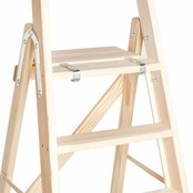 Escalier à plate-forme en bois (pin)