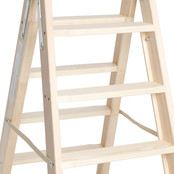 Escalier double en bois