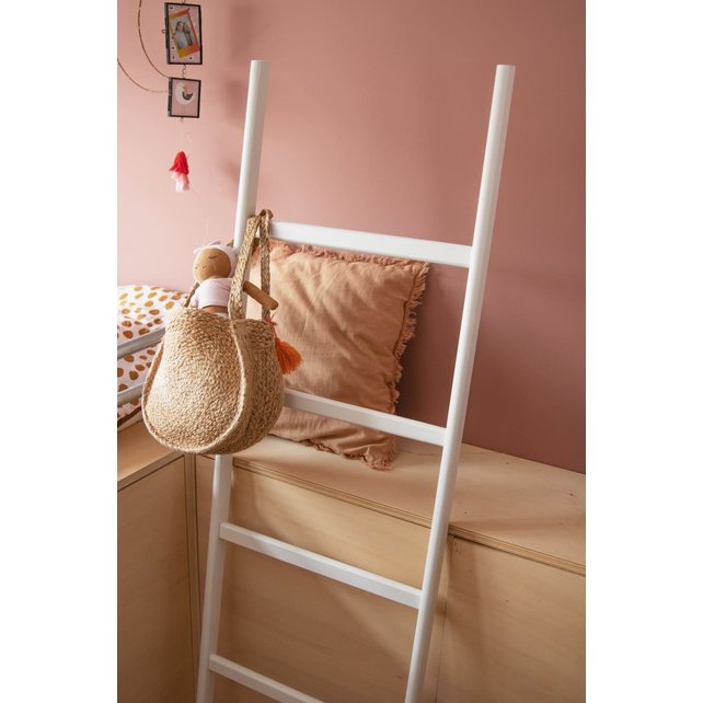 Échelle de décoration en bois chêne blanc