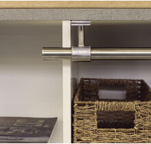 Bibliothèque à barre de fixation en acier inoxydable