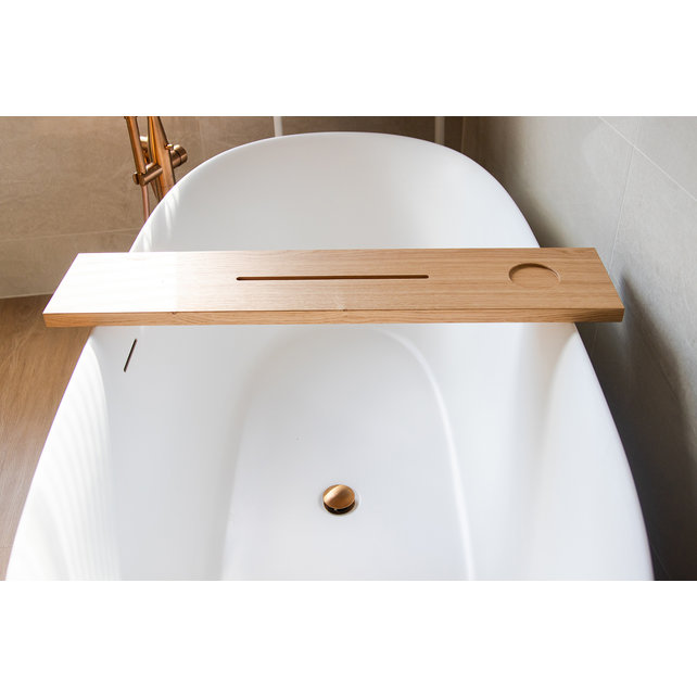 Planche de bain en chêne laqué naturel