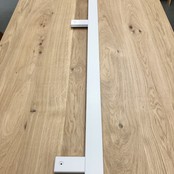 Rampe blanche continue en bois - 150cm