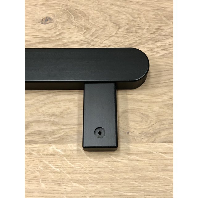 Rampe noire continue en bois - 150cm