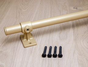 Barre de fixation dorée