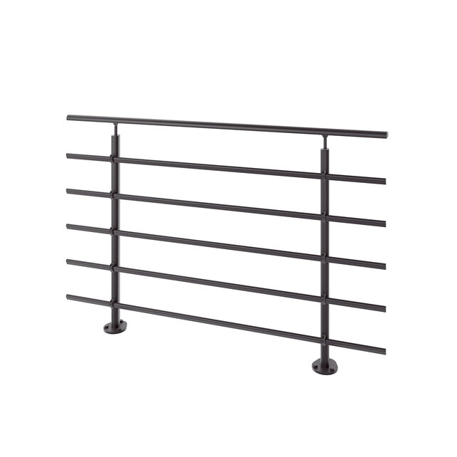 Ensemble de balustrades en aluminium noir pur RAL9005