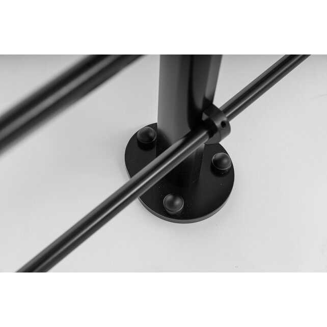 Ensemble de balustrades en aluminium noir pur RAL9005