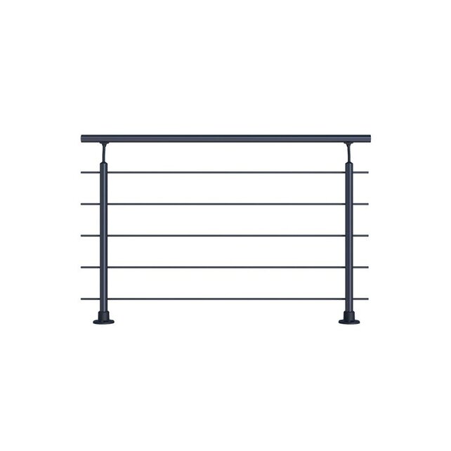 Clean Black balustrade set aluminium Clean Black balustrade set aluminium