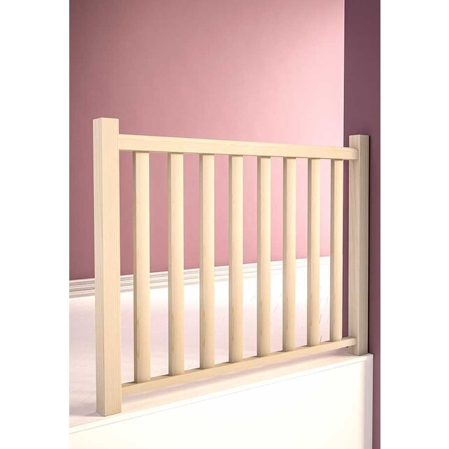 Balustrade carrée en bois de pin - longueur 154 cm