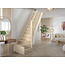 Escalier fixe Tradi Eco quart tournant gauche/droite épicéa - largeur 80 cm
