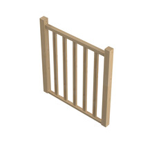 Balustrade en épicéa Tradi Eco (100 ou 320 cm)