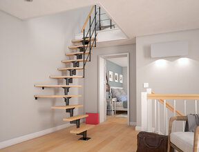 Escalier fixe à encombrement réduit Lyon - 71 cm