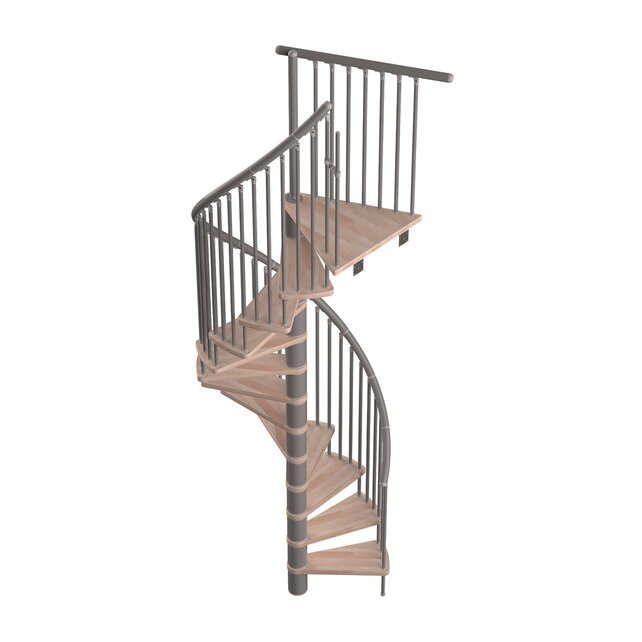 Escalier en colimaçon fixe à faible encombrement Sigma gris argenté