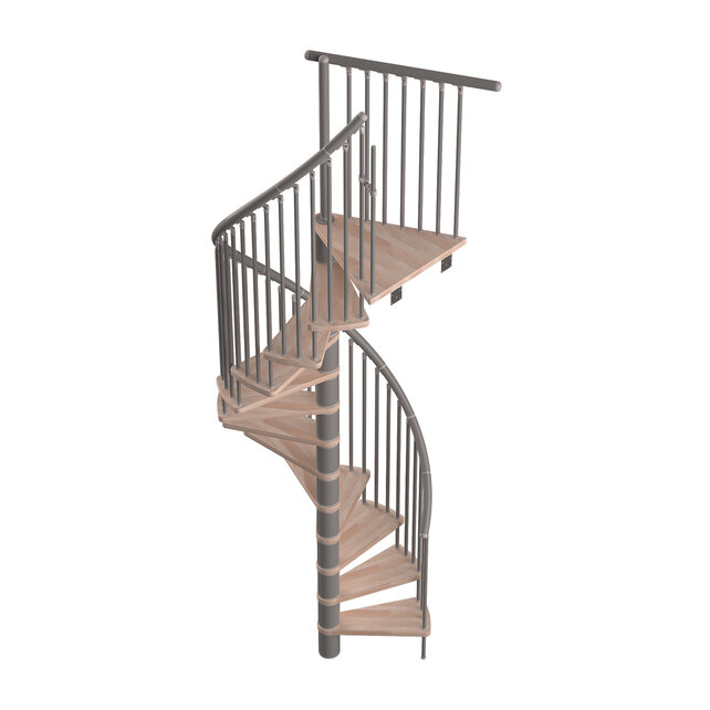 Escalier en colimaçon fixe à faible encombrement Sigma gris argenté