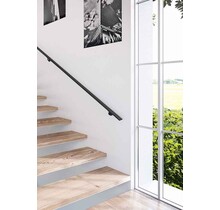 Rampe d'escalier en aluminium noir pur (rampe d'escalier en vrac)