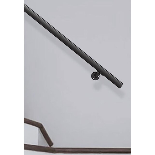 Kit Clean Black rampe d'escalier en aluminium noir (set complet)