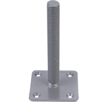 Fixation invisible au sol pour balustre en bois