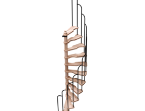 Escalier fixe en colimaçon Saturne hêtre 60x120 cm/70x140 cm