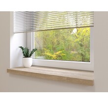 Appui de fenêtre droit sur-mesure en chêne sans oreilles