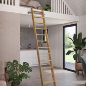 Escalier de meunier en chêne naturel