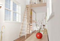 Échelle de grenier peu encombrante