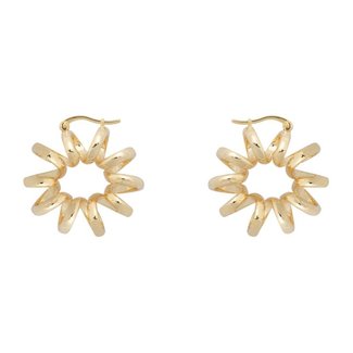 Anna + Nina Earrings spiral gold