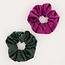 Scrunchies roze en groen