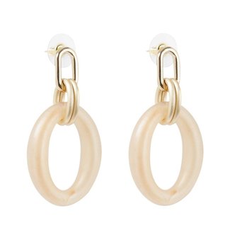 Oorhangers beige