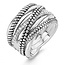 Ti Sento Wide ring silver