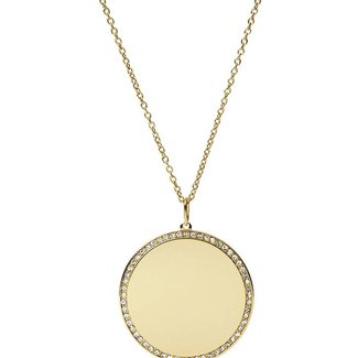 Fossil Glass stone necklace