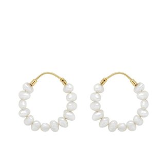 Anna + Nina Earrings with freshwater pearls