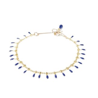 Bracelet blue with charms