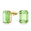 Swarovski Oorknopjes met groene kristal