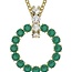 Swarovski Necklace with green crystals