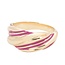 Anna + Nina Gold plated ring Twist