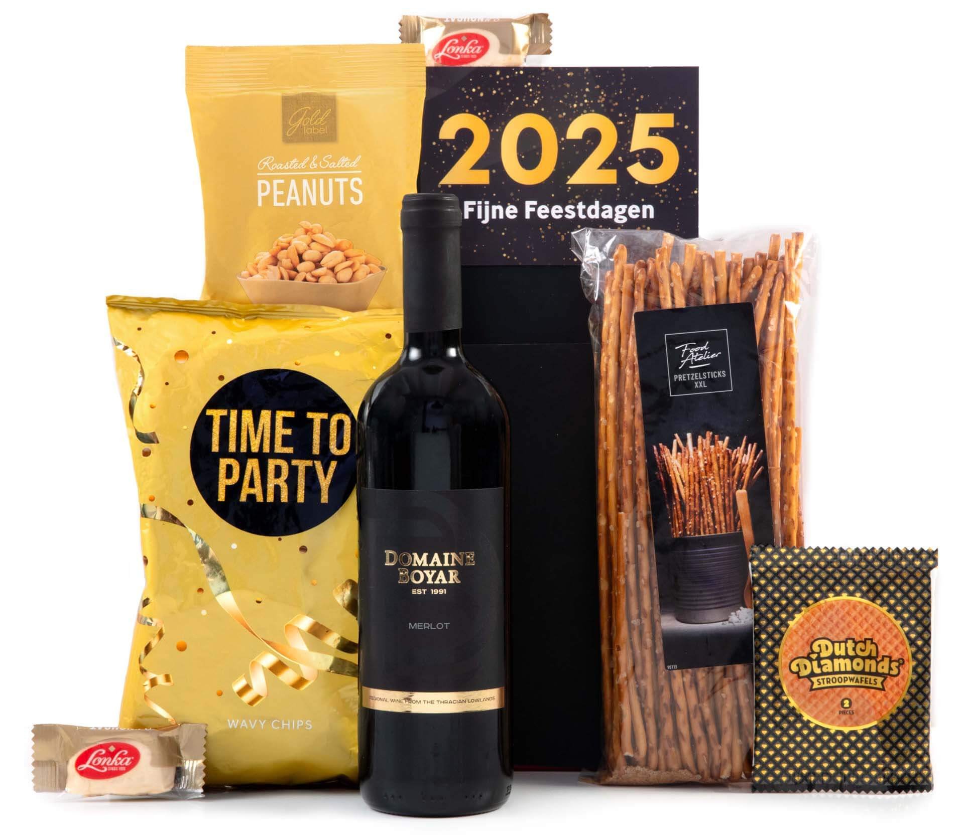 Kerstpakket Domaine Boyar & Snacks Verwennerij