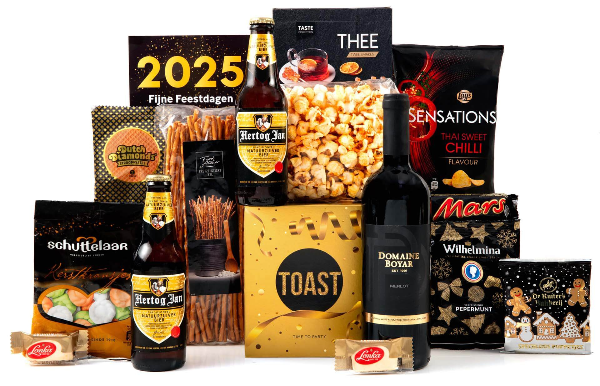 Kerstpakket Domaine Boyar & Luxe Snackmix