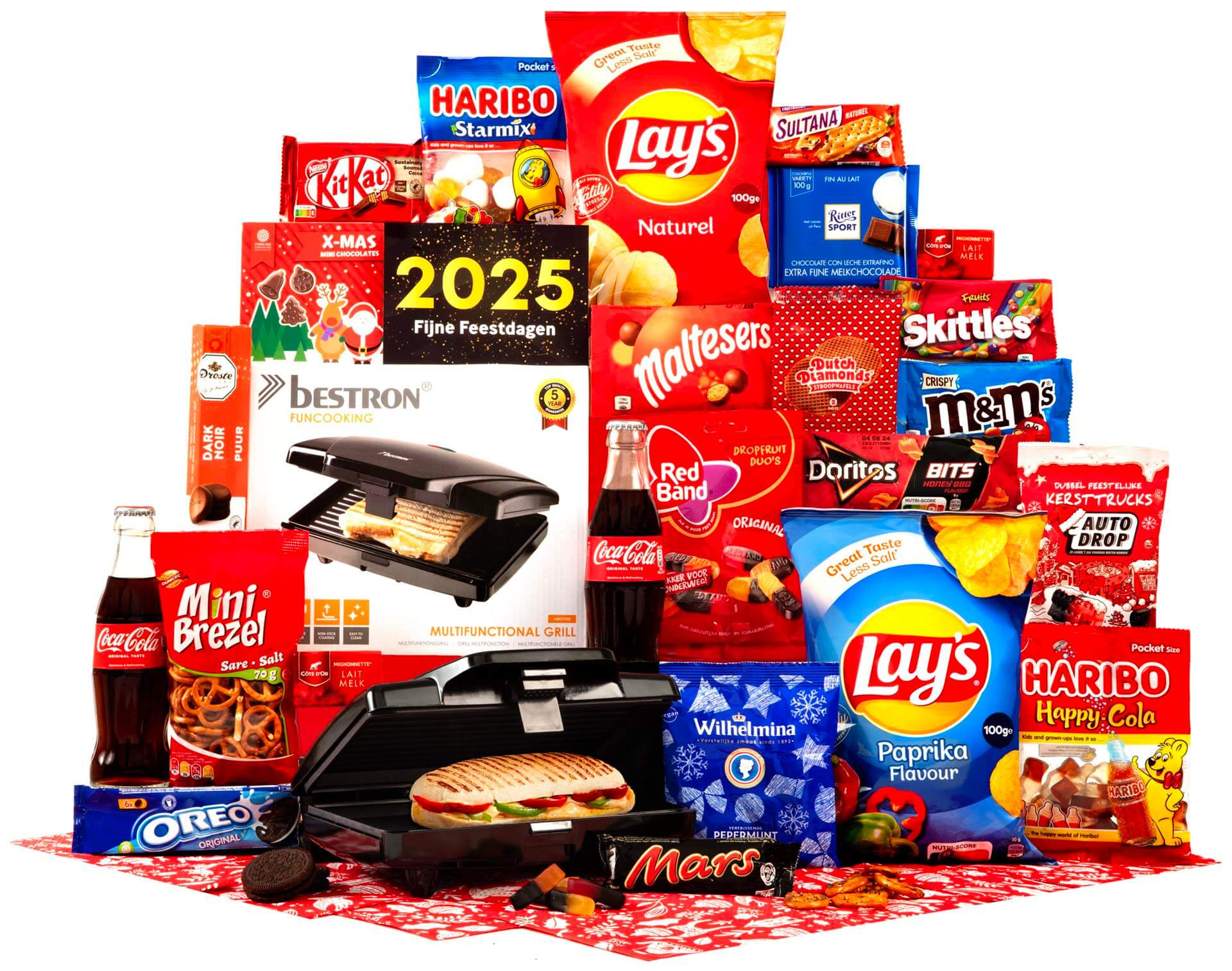 Kerstpakket Feestelijke Snacks & Kookplezier