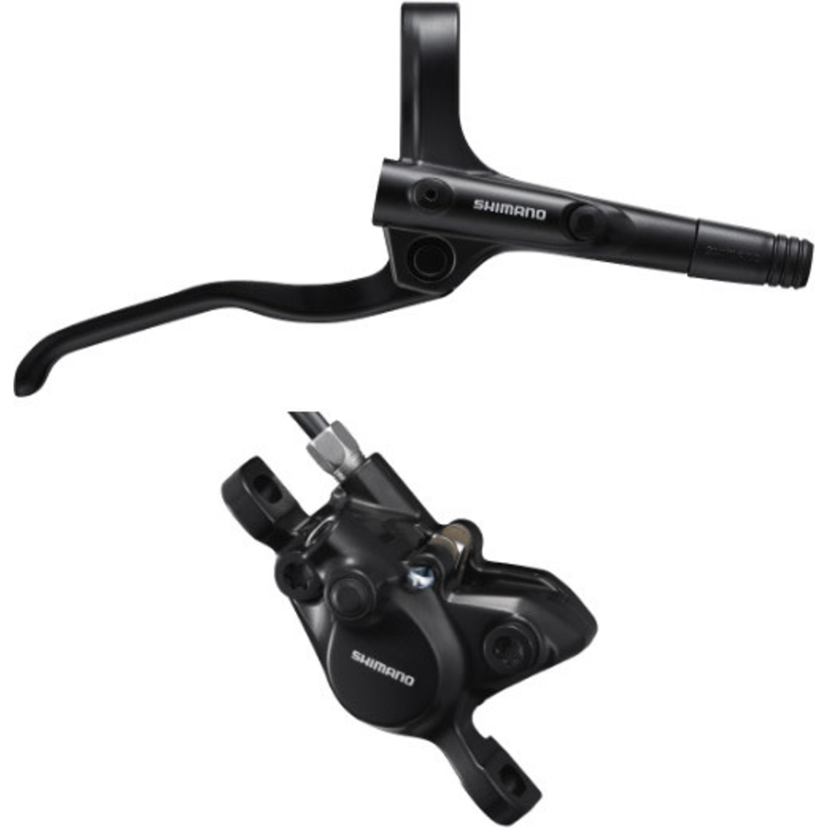 Shimano BR-MT200 / BL-MT200 Bled Brake Lever/Post Mount Calliper Black Front Right