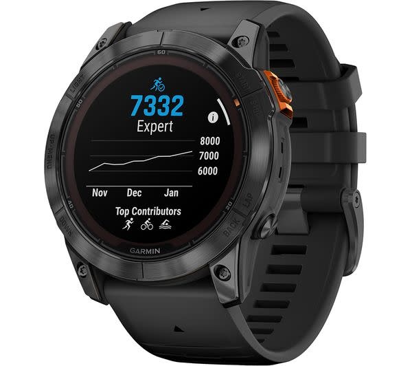 Fenix 7X Pro Solar Multisport Watch - Black - Duff Cycles