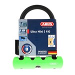 Abus 410 Ultra Mini U-lock 140mm With Carrier And Cobra 10/120m Cable